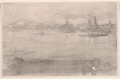 Mattina presto: Il Tamigi a Battersea, Londra, 1878 da James Abbott McNeill Whistler