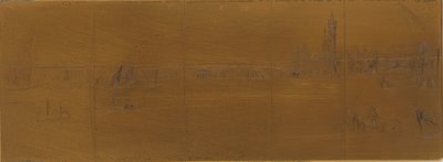 Lastra per incisione: Vecchio Ponte di Westminster, 1859 da James Abbott McNeill Whistler