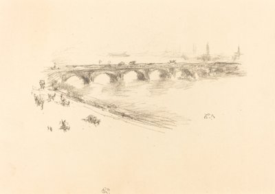Sera, Little Waterloo Bridge da James Abbott McNeill Whistler