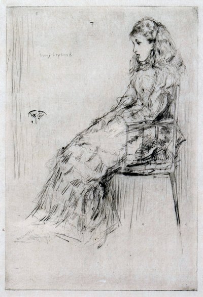 Fanny Leyland, c.1874 da James Abbott McNeill Whistler