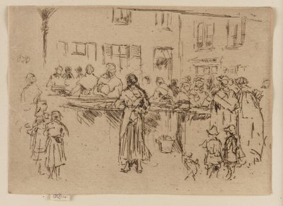 Donne del pesce, Ostenda, 1887 da James Abbott McNeill Whistler