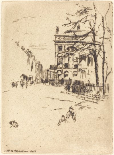 Piazza Fitzroy da James Abbott McNeill Whistler