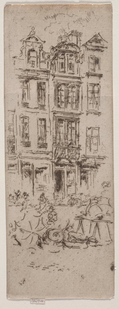 Mercato dei fiori, Bruxelles da James Abbott McNeill Whistler