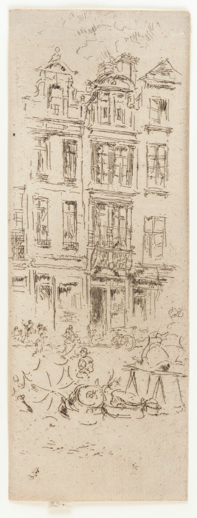 Mercato dei fiori, Bruxelles, 1887 da James Abbott McNeill Whistler