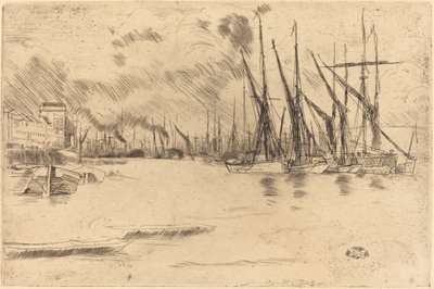 Da Pickle-Herring Stairs da James Abbott McNeill Whistler