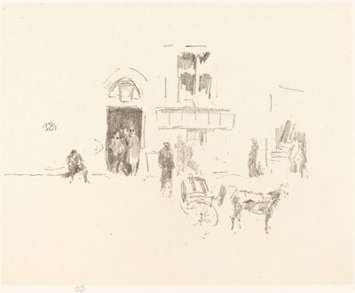 Porta del palcoscenico del Gaiety, 1879-1887 da James Abbott McNeill Whistler