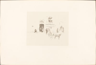 Porta del palcoscenico del Gaiety, 1879-1887 da James Abbott McNeill Whistler