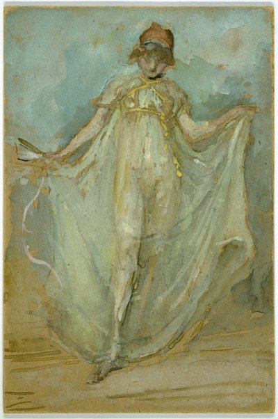 Verde e blu: La ballerina, c.1893 da James Abbott McNeill Whistler