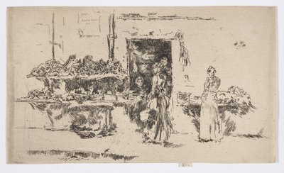 Negozio di Verduraio, Parigi, c.1892-93 da James Abbott McNeill Whistler