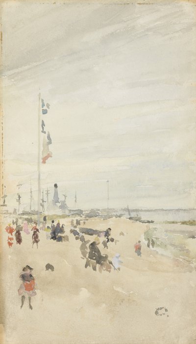Grigio e Perla: Bandiere del Giorno Festivo, 1883-84 da James Abbott McNeill Whistler