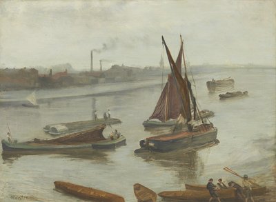 Grigio e argento: Vecchio Battersea Reach da James Abbott McNeill Whistler