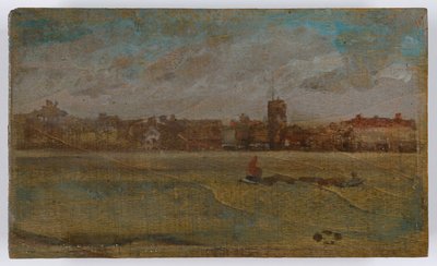 Armonia in marrone e oro: Chiesa di Old Chelsea da James Abbott McNeill Whistler