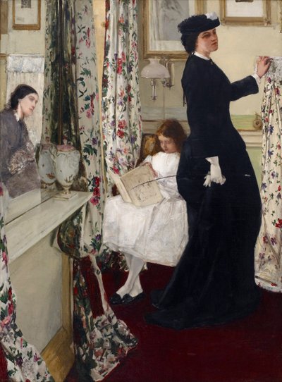 Armonia in verde e rosa: La sala della musica, 1860 da James Abbott McNeill Whistler