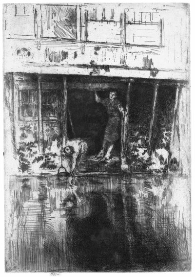 Casa sul canale ad Amsterdam da James Abbott McNeill Whistler