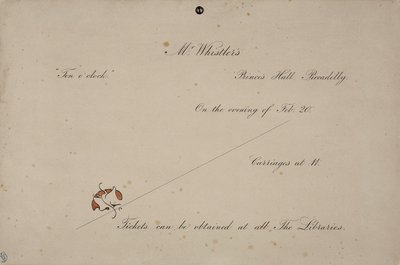 Invito alle Dieci di Mr. Whistler, 1885 da James Abbott McNeill Whistler