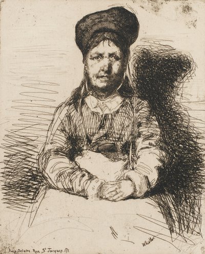 La Retameuse. Una delle dodici incisioni dalla natura Il set francese da James Abbott McNeill Whistler