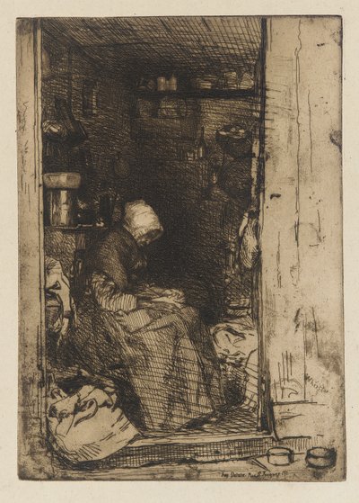 La vecchia con gli stracci, 1858 da James Abbott McNeill Whistler