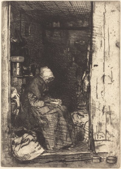 La Vecchia con gli Stracci da James Abbott McNeill Whistler
