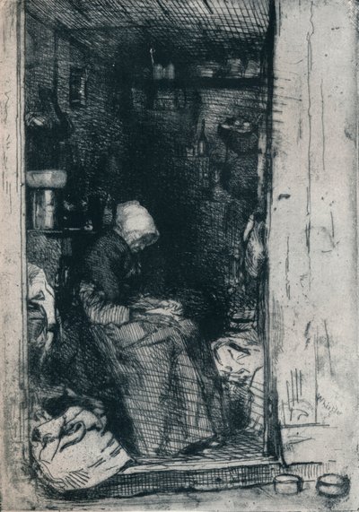 La Vieille aux Loques, 1858 1903-1904 da James Abbott McNeill Whistler