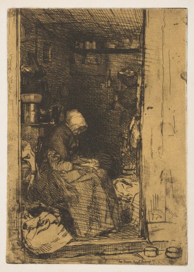 La Vecchia con gli Stracci da James Abbott McNeill Whistler