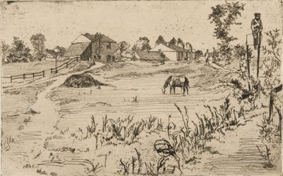 Paesaggio con cavalli, 1859 da James Abbott McNeill Whistler