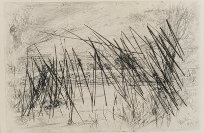 Paesaggio con un pescatore, 1861 da James Abbott McNeill Whistler