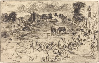 Paesaggio con cavallo, 1859 da James Abbott McNeill Whistler