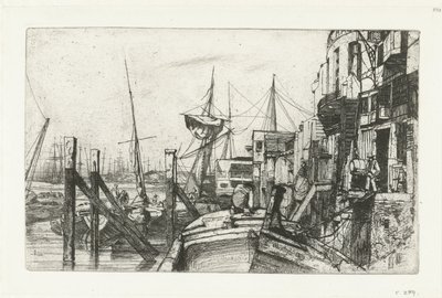 Limehouse (Sixteen etchings of scenes on the Thames and other subjects) da James Abbott McNeill Whistler