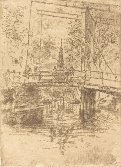 Piccolo ponte levatoio, Amsterdam, 1889 da James Abbott McNeill Whistler