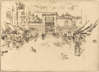 Piccola piazza del mercato, Tours da James Abbott McNeill Whistler