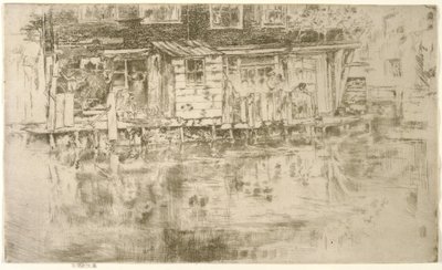 Long House, Dyers, Amsterdam, 1889 da James Abbott McNeill Whistler