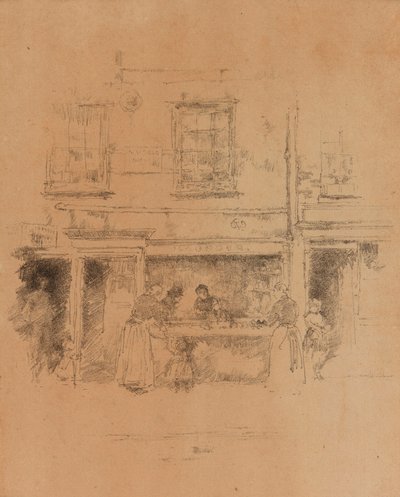 Negozio di Pesce di Maunder da James Abbott McNeill Whistler