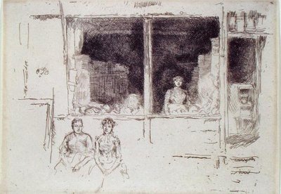 Negozio di meloni, Houndsditch da James Abbott McNeill Whistler