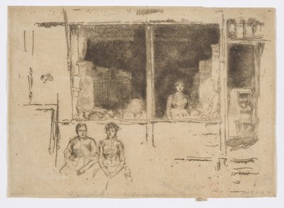 Negozio di Meloni, Hounsditch, c.1886-88 da James Abbott McNeill Whistler