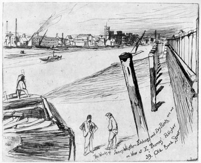 Millbank, c1860-1904 da James Abbott McNeill Whistler
