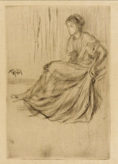 Modello seduto, 1873 da James Abbott McNeill Whistler