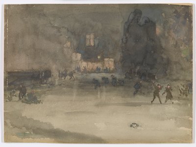 Notturno: Amsterdam in inverno da James Abbott McNeill Whistler
