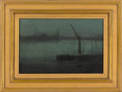 Notturno: Blu e argento--Battersea Reach, 1870-1875 da James Abbott McNeill Whistler
