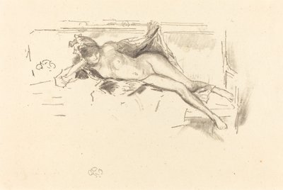 Modello nudo, reclinato, 1893 da James Abbott McNeill Whistler