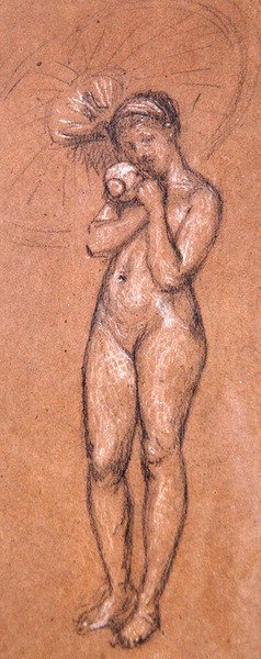 Nudo con un parasole da James Abbott McNeill Whistler