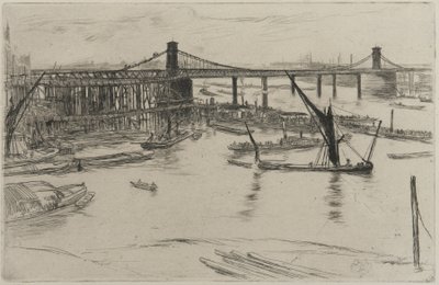 Vecchio ponte di Hungerford, 1861 da James Abbott McNeill Whistler