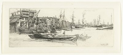 Magazzini sul Tamigi da James Abbott McNeill Whistler