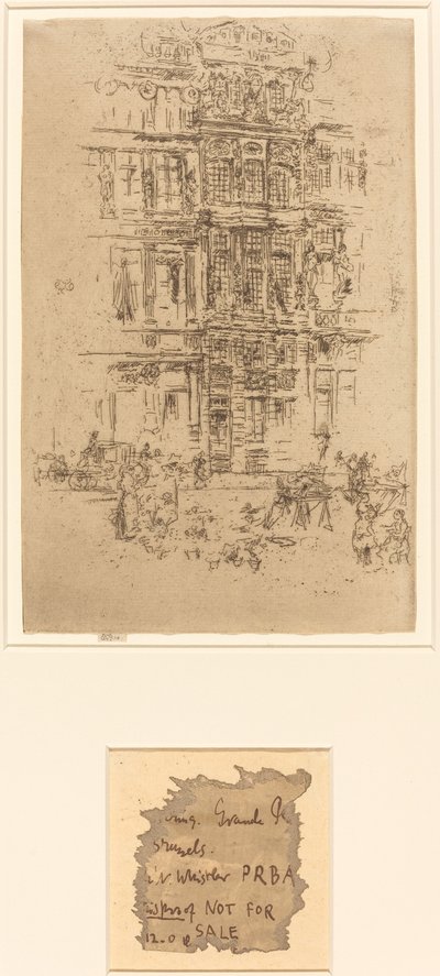 Palazzi, Bruxelles, 1887 da James Abbott McNeill Whistler