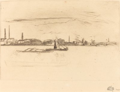 Fabbrica di candele di Price, c. 1875 da James Abbott McNeill Whistler