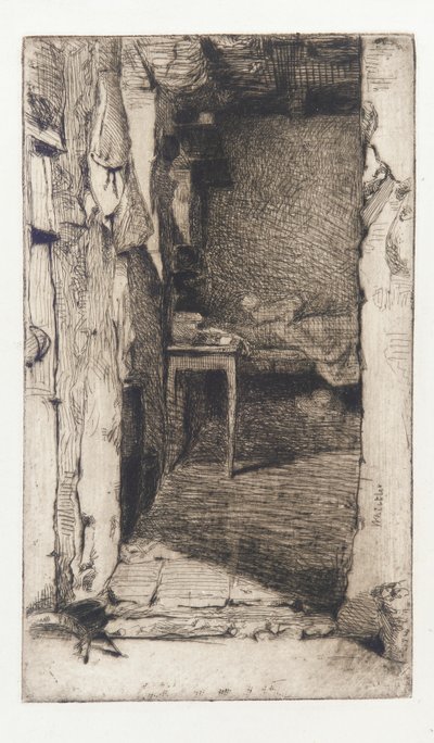 Raccoglitori di stracci, Quartier Mouffetard, Parigi da James Abbott McNeill Whistler