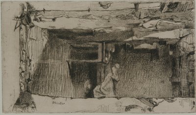 Raccoglitori di stracci, Quartier Mouffetard, Parigi, 1858 da James Abbott McNeill Whistler