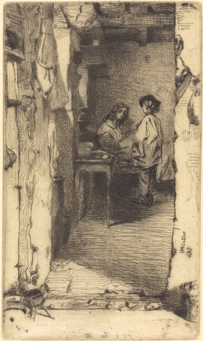 Raccoglitori di stracci, Quartiere Mouffetard, Parigi, 1858 da James Abbott McNeill Whistler