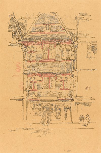 Casa rossa, Paimpol, 1893 da James Abbott McNeill Whistler