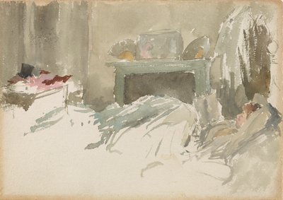 Riposo a letto, 1883-1884 da James Abbott McNeill Whistler