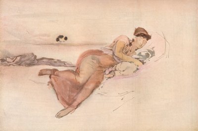 Rosa e rosa, la siesta della madre da James Abbott McNeill Whistler